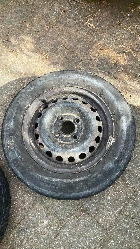 Gratis twee velgen 165/70 R13, Ophalen, Gebruikt
