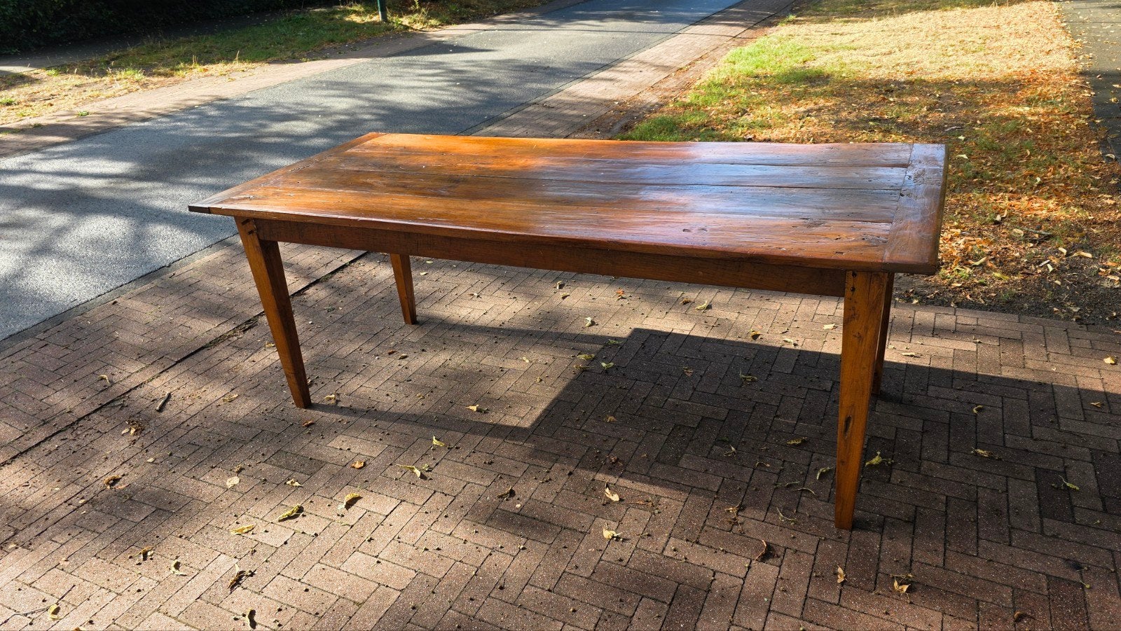 antieke Franse boerentafel 2,10 * 90, Antiek en Kunst, Ophalen