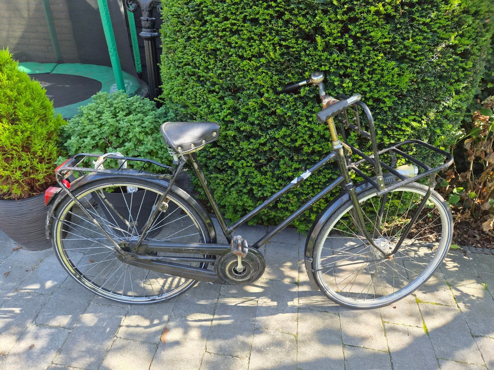 Damesfiets (omafiets) met voordrager, Ophalen, Gebruikt, Terugtraprem