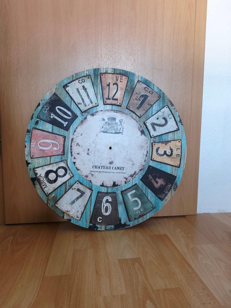 Vintage klok design, Huis en Inrichting, Woonaccessoires | Klokken, Ophalen of Verzenden, Gebruikt, Wandklok
