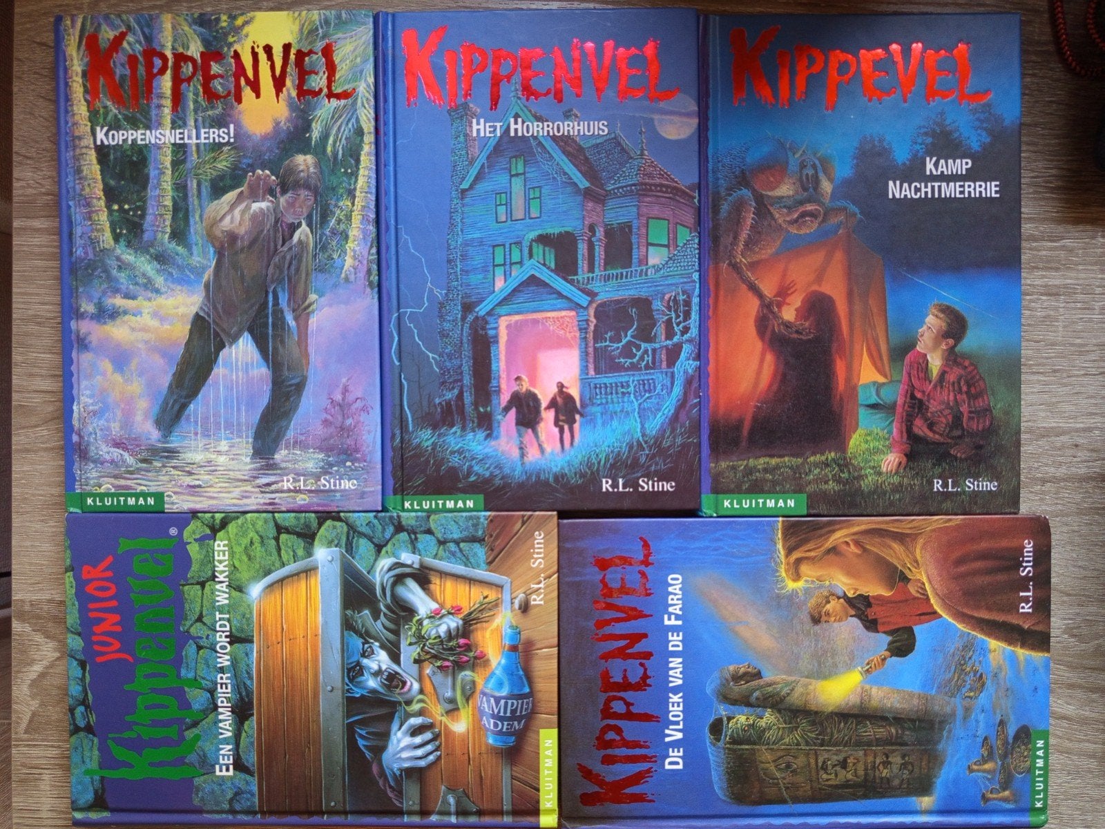 7 boeken: 2 Griezels en 5 Kippenvel - Zo goed als nieuw, Boeken, Ophalen of Verzenden, Zo goed als nieuw, R.L. Stine, J.R. Black
