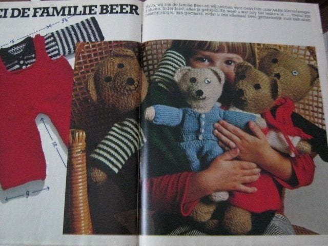 Breipatroon Meerdere   Beren  nr  7457, Hobby en Vrije tijd, Breien en Haken, Verzenden, Nieuw, Breien, Patroon of Boek