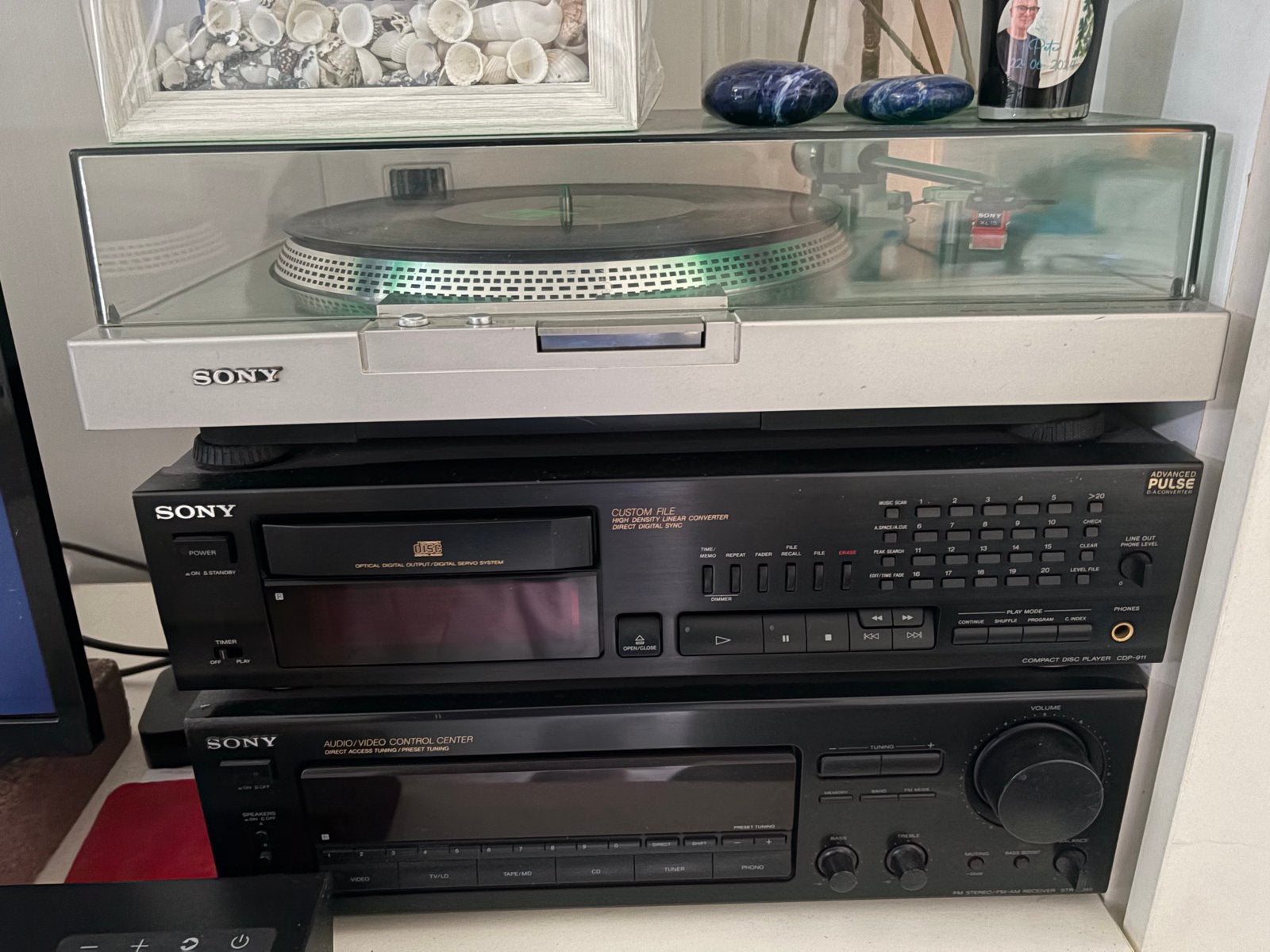 Sony Hifi Set met Platenspeler, CD-speler, Receiver en Boxen, Audio, Tv en Foto, Stereo-sets, Ophalen, Gebruikt, Losse componenten