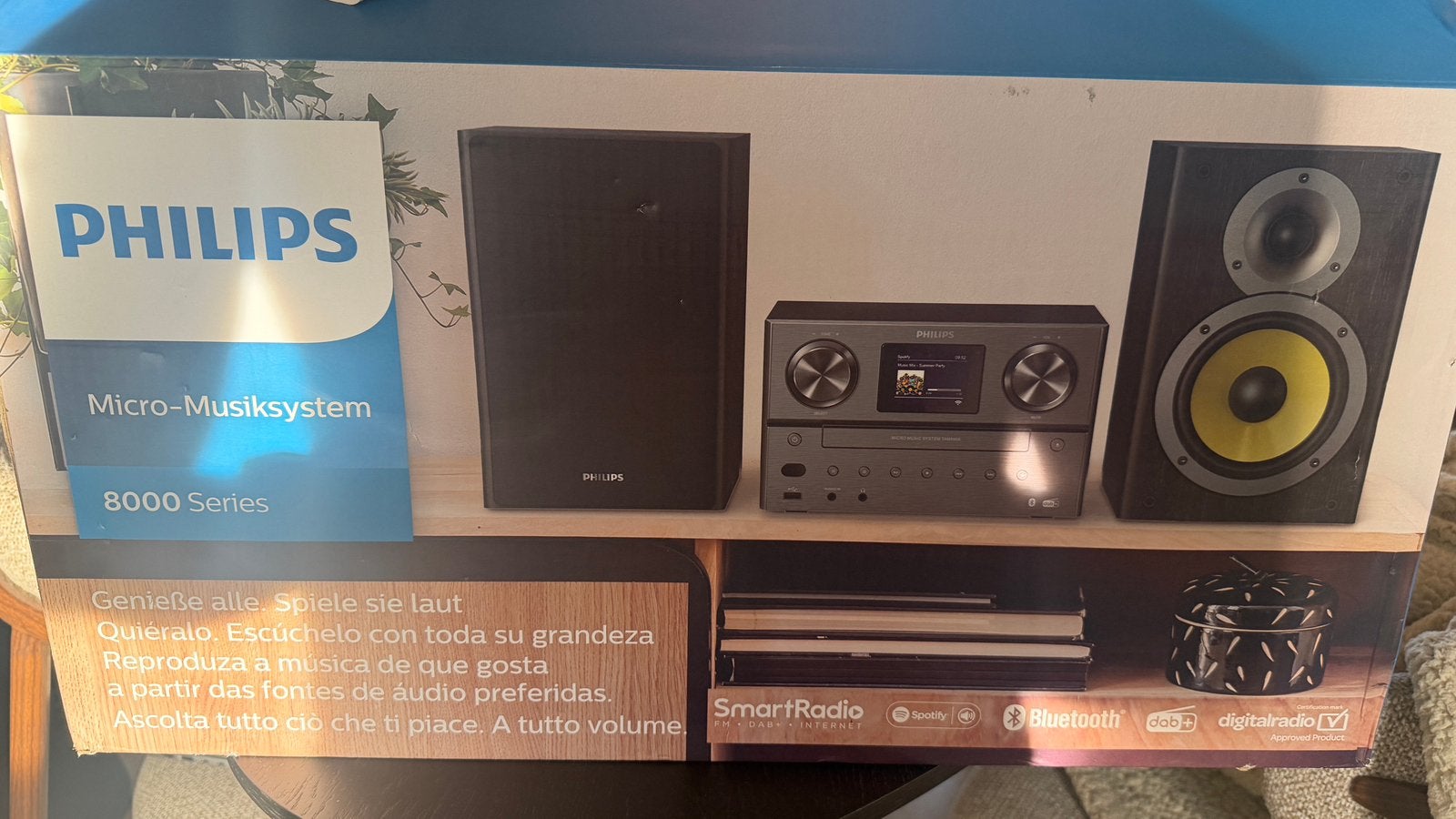 Philips TAM8950/10 micromuzieknsysteem 8000serie, Ophalen, Nieuw