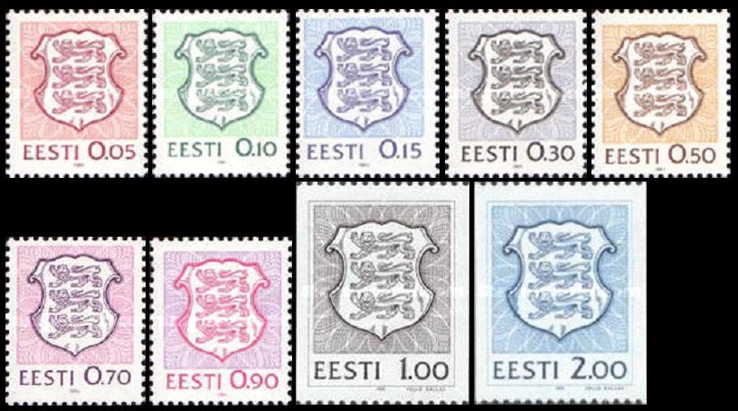 ESTLAND 1991-94 Uitgaves Los Te Koop, Postfris (zie lijst)., Postzegels en Munten, Postzegels | Europa | Overig, Verzenden, Overige landen