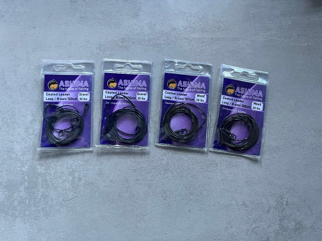 adv 275 / NIEUW set 4 pakjes coated leader ASHIMA, Ophalen of Verzenden, Nieuw, Overige typen