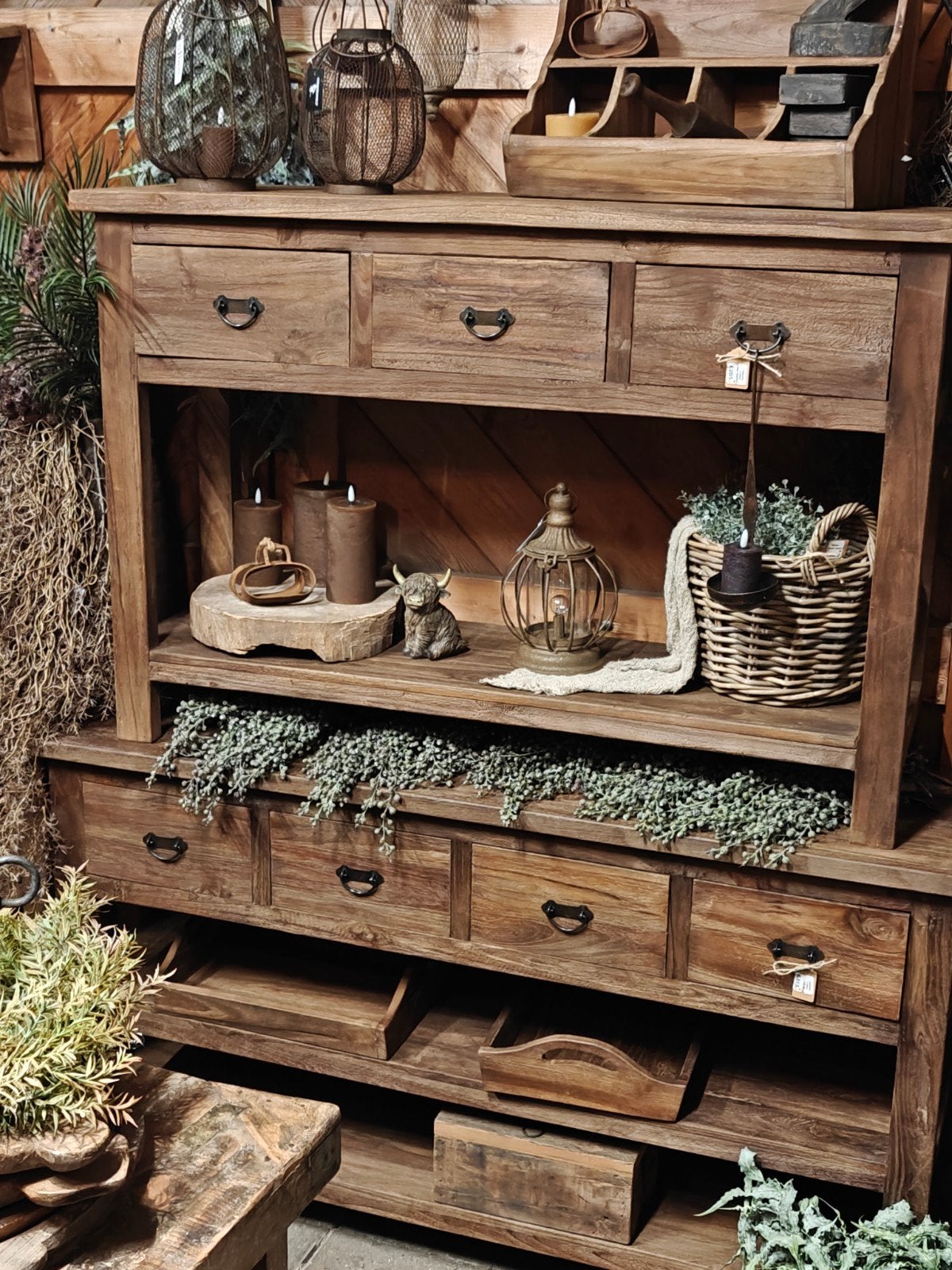 Prachtige landelijke sidetables bij Pimpskuorke, Antiek en Kunst, Antiek | Meubels | Kasten, Ophalen