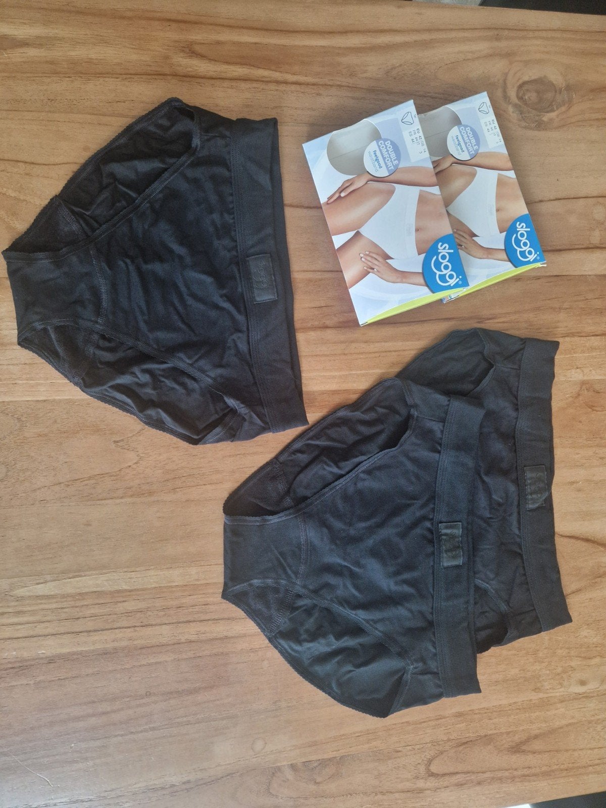 Nieuwe sloggie double comfort slips 3 stuks, Ophalen of Verzenden, Zwart, Slip