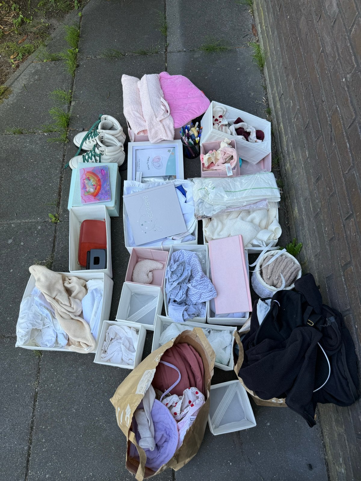 Grote partij baby- en kinderartikelen, kleding en meer, Ophalen, Gebruikt, Jongetje of Meisje