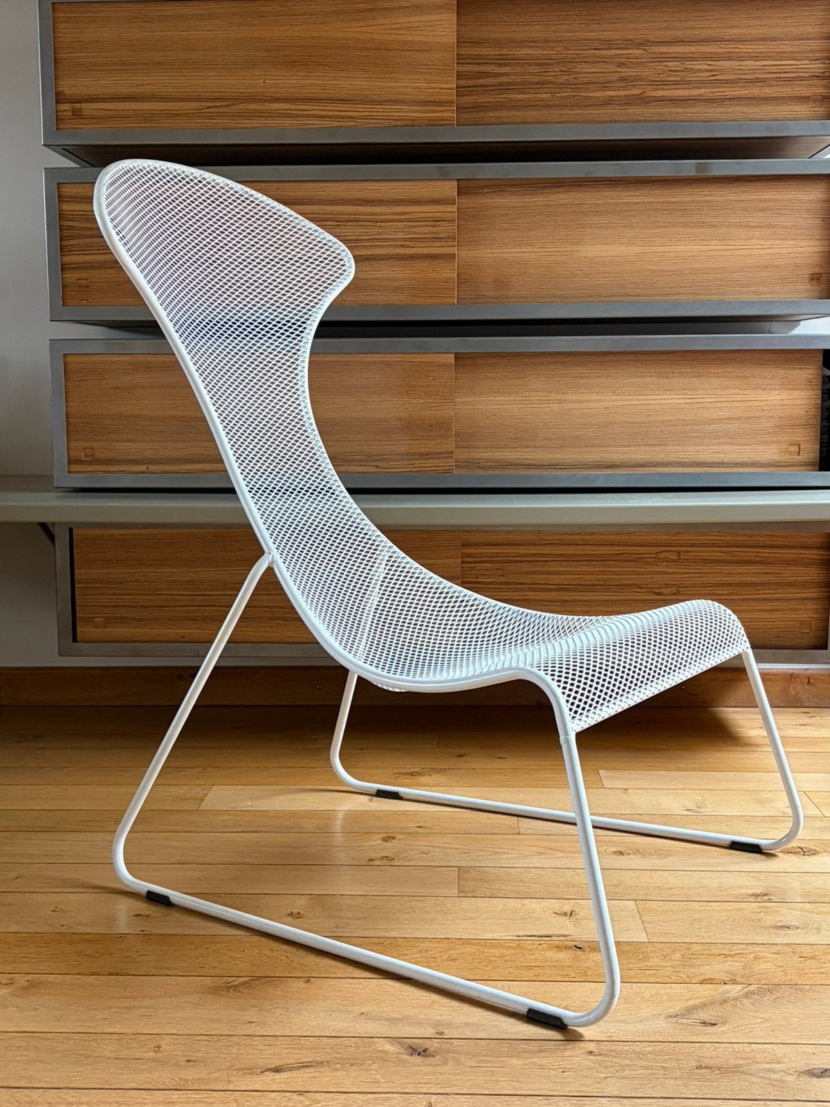 Vintage design Ikea PS Easy Chair Wiebke Braasch, Ophalen, Wit, Zo goed als nieuw, Metaal