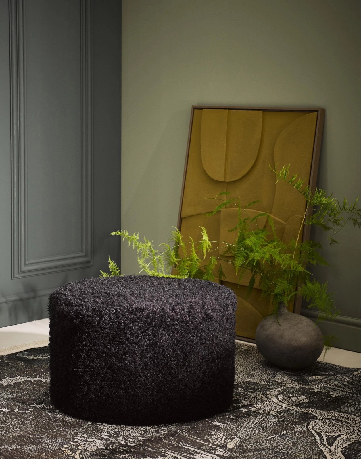 Essenza Poefnightblue 60x36 cm - Nieuw met kaartje, Huis en Inrichting, Banken | Voetenbanken en Poefen, Rond, Nieuw, Minder dan 50 cm