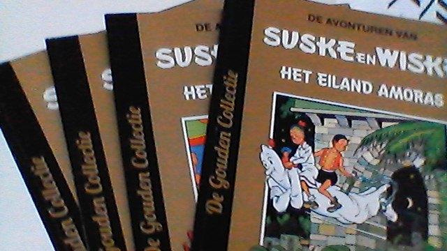 suske en wiske de gouden collectie nr 1-2-3-7, Meerdere stripboeken, Verzenden, Zo goed als nieuw