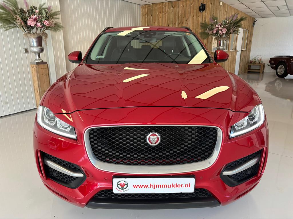 Jaguar F-PACE 2.0 R-SPORT INCL BTW AUTOMAAT, AWD, NAVI, CAME, Automaat, Bi-Xenon koplampen, Gebruikt, 4 cilinders
