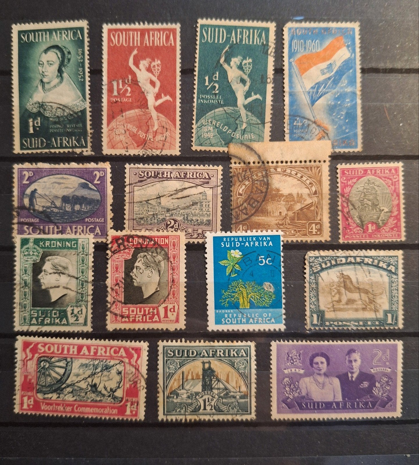 ZUID-AFRIKA  kavel heel oude postzegels, Ophalen of Verzenden, Zuid-Afrika, Gestempeld