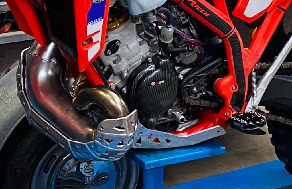 Aluminium Uitlaatbeschermer/skidplate Beta 200 RR vanaf 2020, Ophalen of Verzenden, Gebruikt