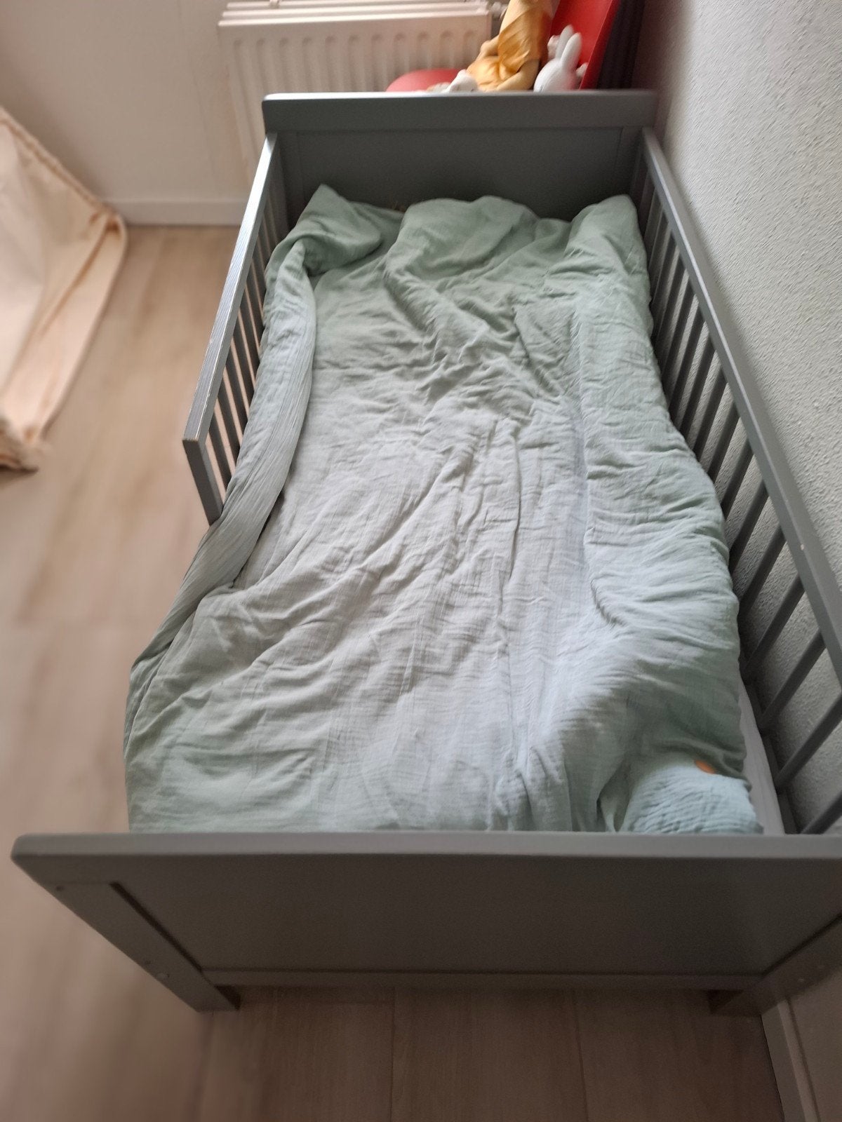 Petit Amelie peuter ledikant  grijs, Gebruikt, 70 tot 85 cm, 140 tot 160 cm, Ophalen