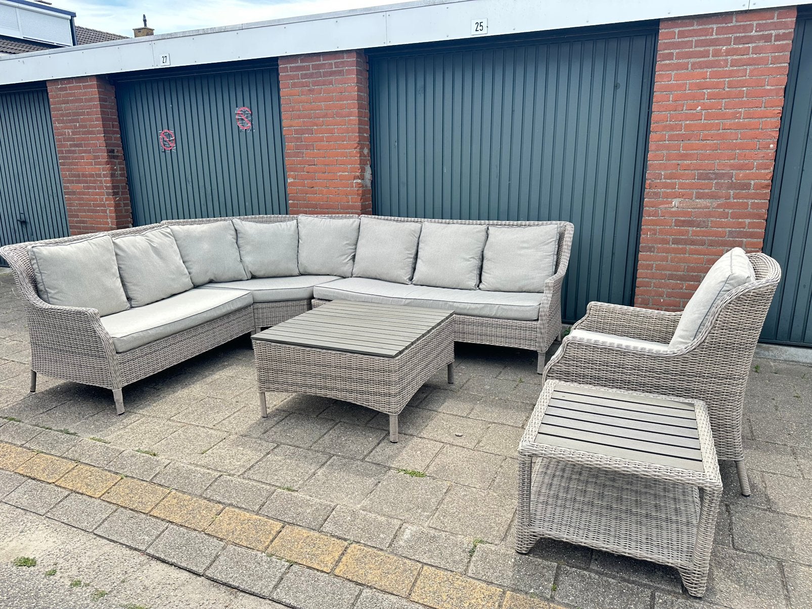 Prachtige XL Loungeset Tuinset B7 Down Under Collection☀️, Ophalen, Gebruikt, Wicker