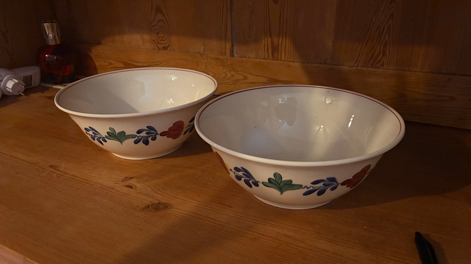 Boerenbont Schalen - Set van 2, Gebruikt, Porselein of Keramiek, Schaal, Rond