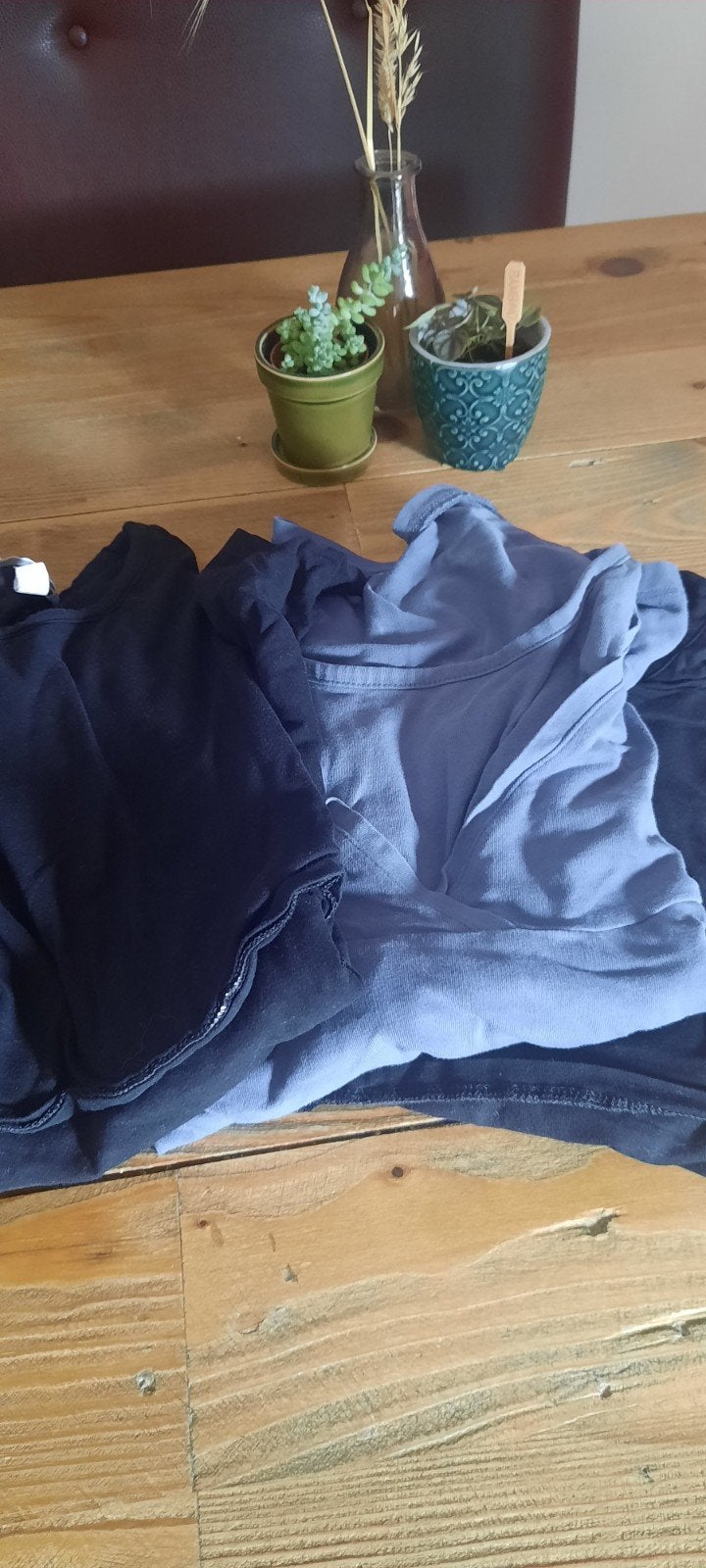Set 3 longsleeves voor zwangerschap en voeden, Kleding | Dames, Maat 38/40 (M), H&M Mama, Prénatal, Zwart, Gedragen