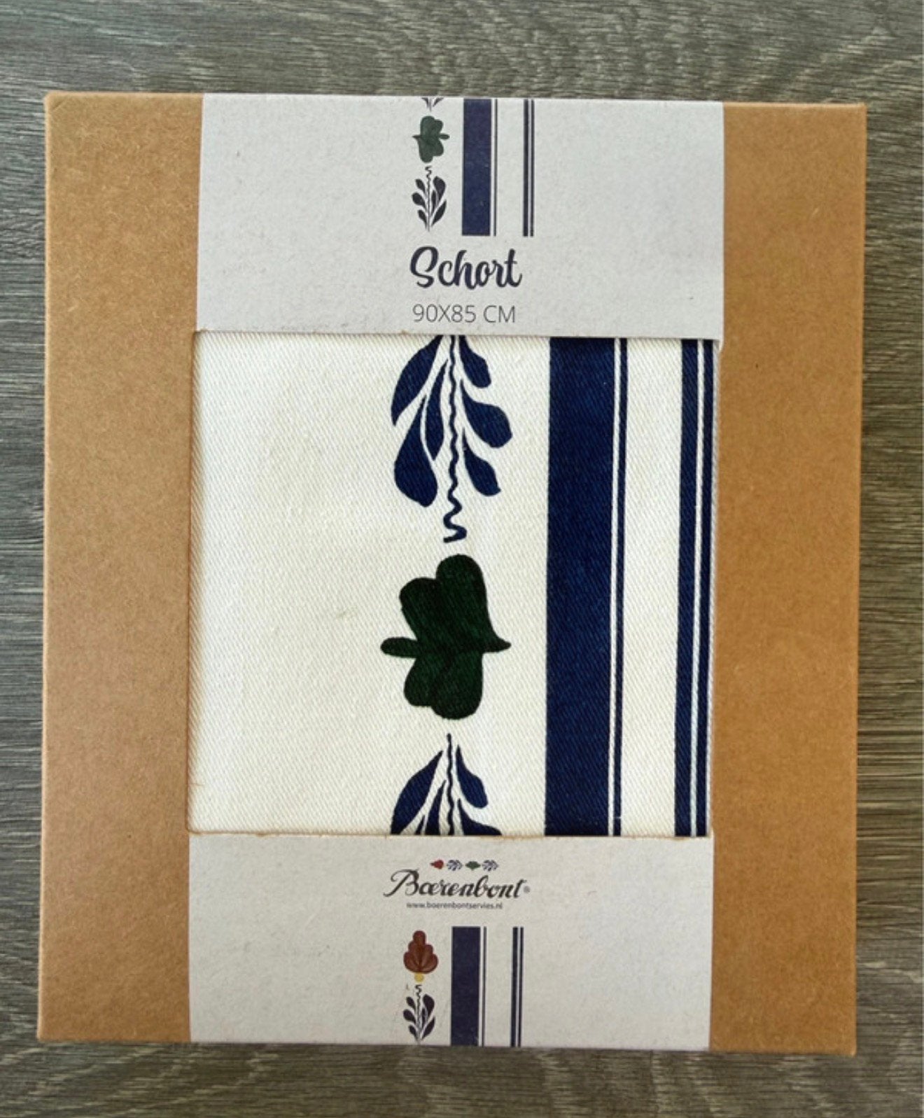 Boerenbont keukenschort nieuw, Overige typen, Ophalen of Verzenden, Nieuw, Blauw