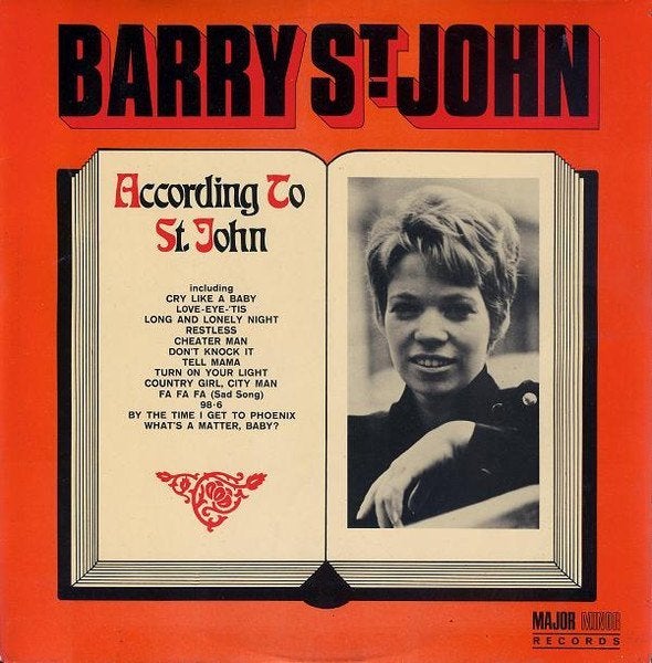 LP Barry St. John – According To St. John, Ophalen, LP, Gebruikt, 12 inch