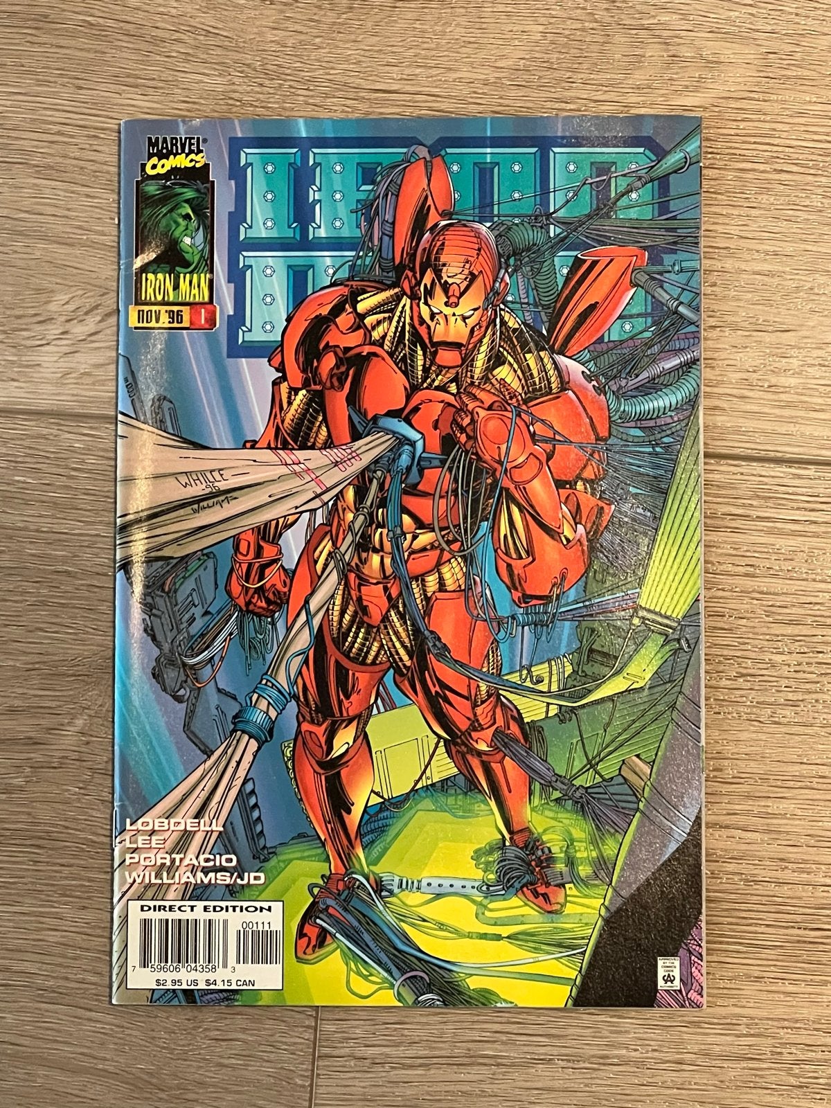 Iron Man #1 (November 1996) Marvel Comics, Boeken, Strips | Comics, Eén comic, Ophalen of Verzenden, Zo goed als nieuw