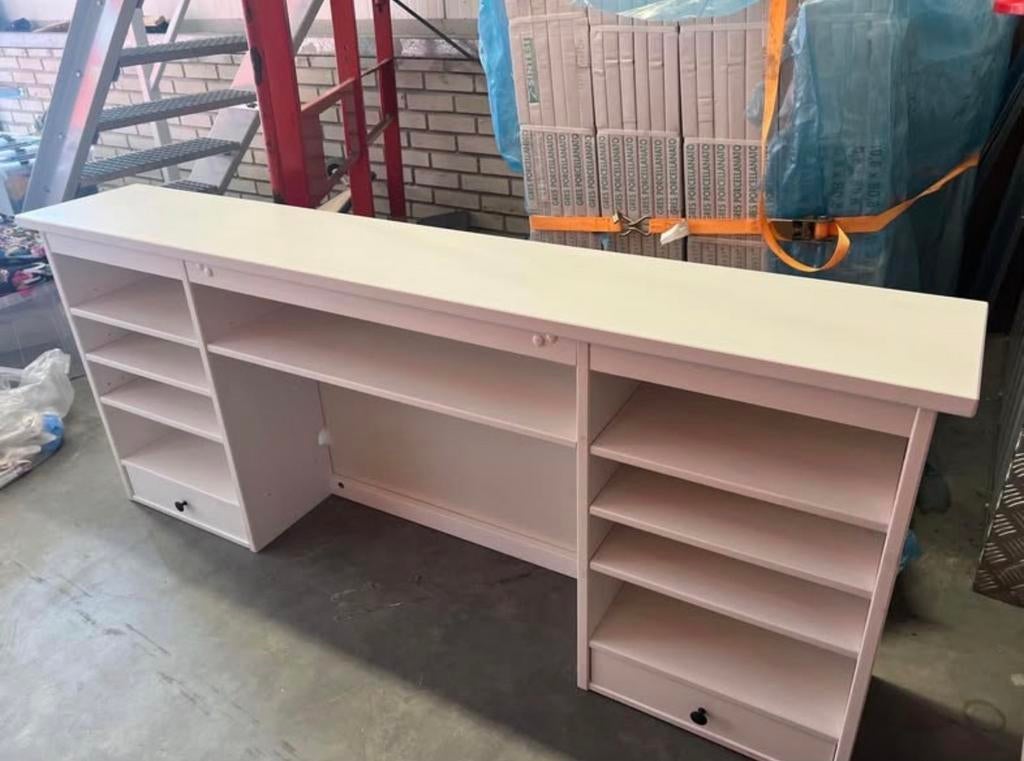 Bureau opzetkast, Huis en Inrichting, Ophalen, Gebruikt, Hout, Met lades