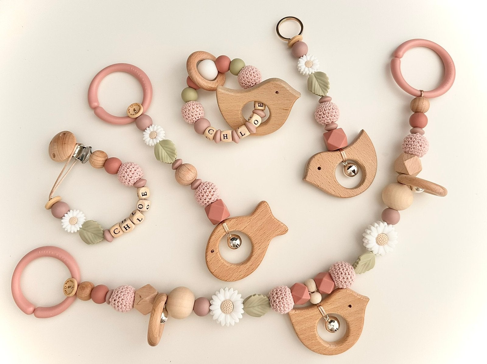 Speenkoord maxicosihanger wagenspanner babygym bijtring enz, Ophalen of Verzenden, Nieuw, Kraamcadeau
