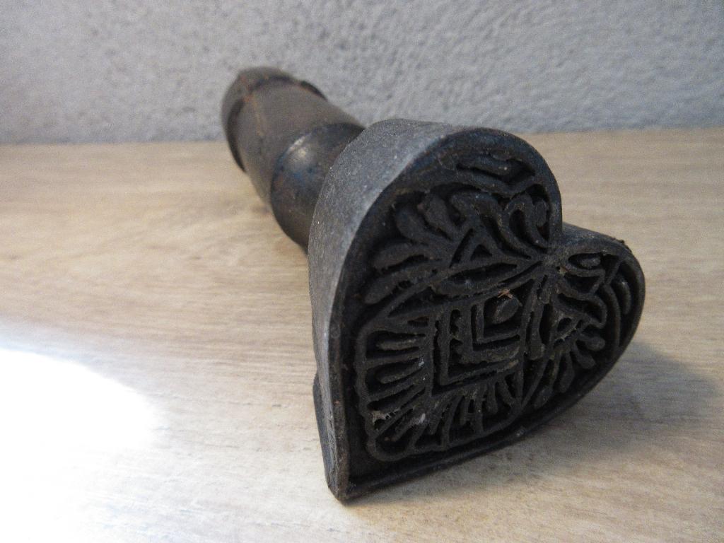 Brocante stempel in hartvorm, Ophalen of Verzenden