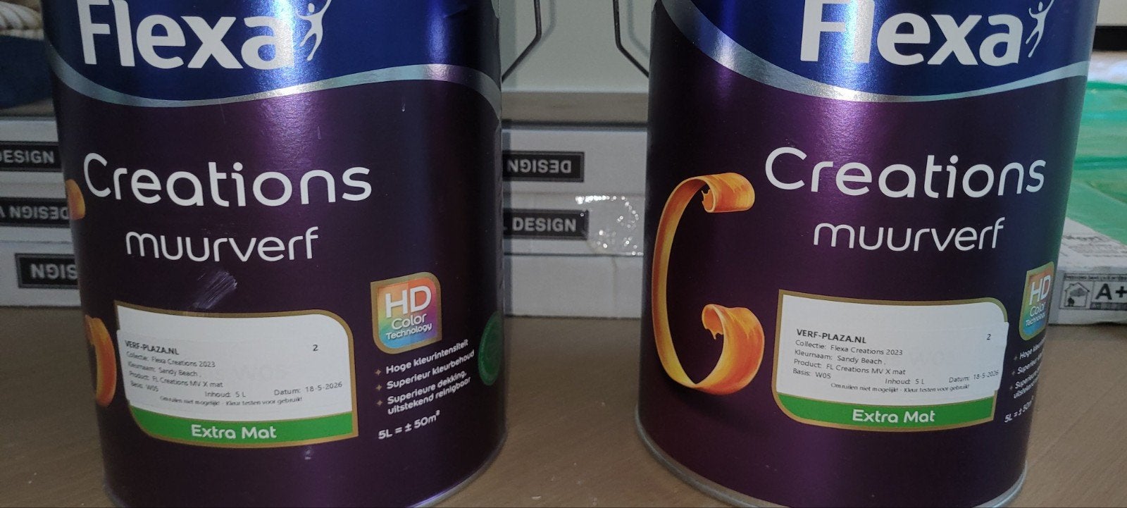 Ongeopend Flexa Creations Muurverf Sandy Beach Extra Mat 10L, Ophalen of Verzenden, Nieuw