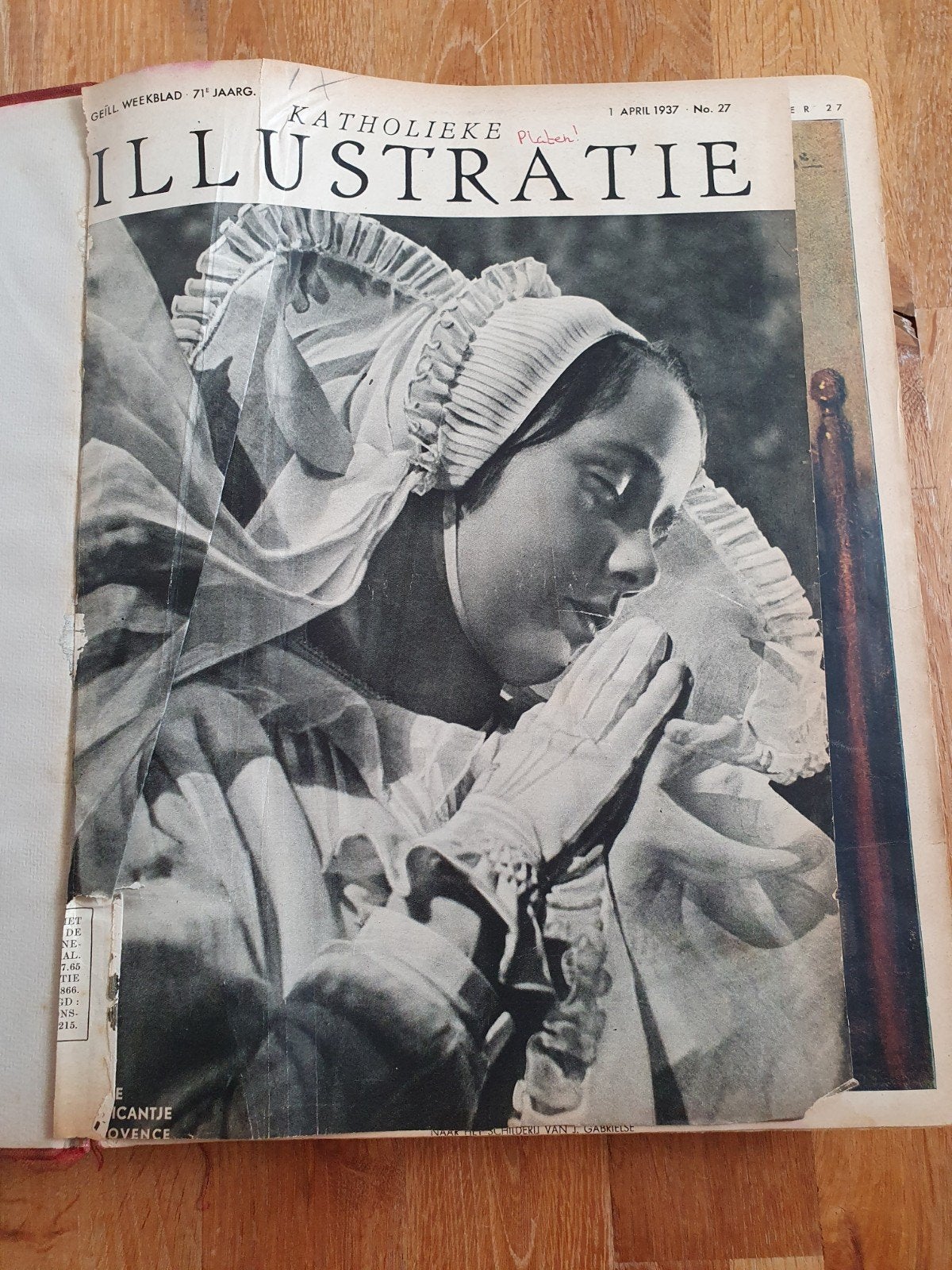 Oude Katholieke Illustratie, 1april 1937. 71é jaargang., Boeken, Tijdschriften en Kranten, Ophalen of Verzenden, Gelezen, Overige typen