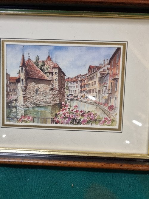 schilderij prent grachten beeld, Huis en Inrichting, Woonaccessoires | Schilderijen, Tekeningen en Foto's, Ophalen of Verzenden