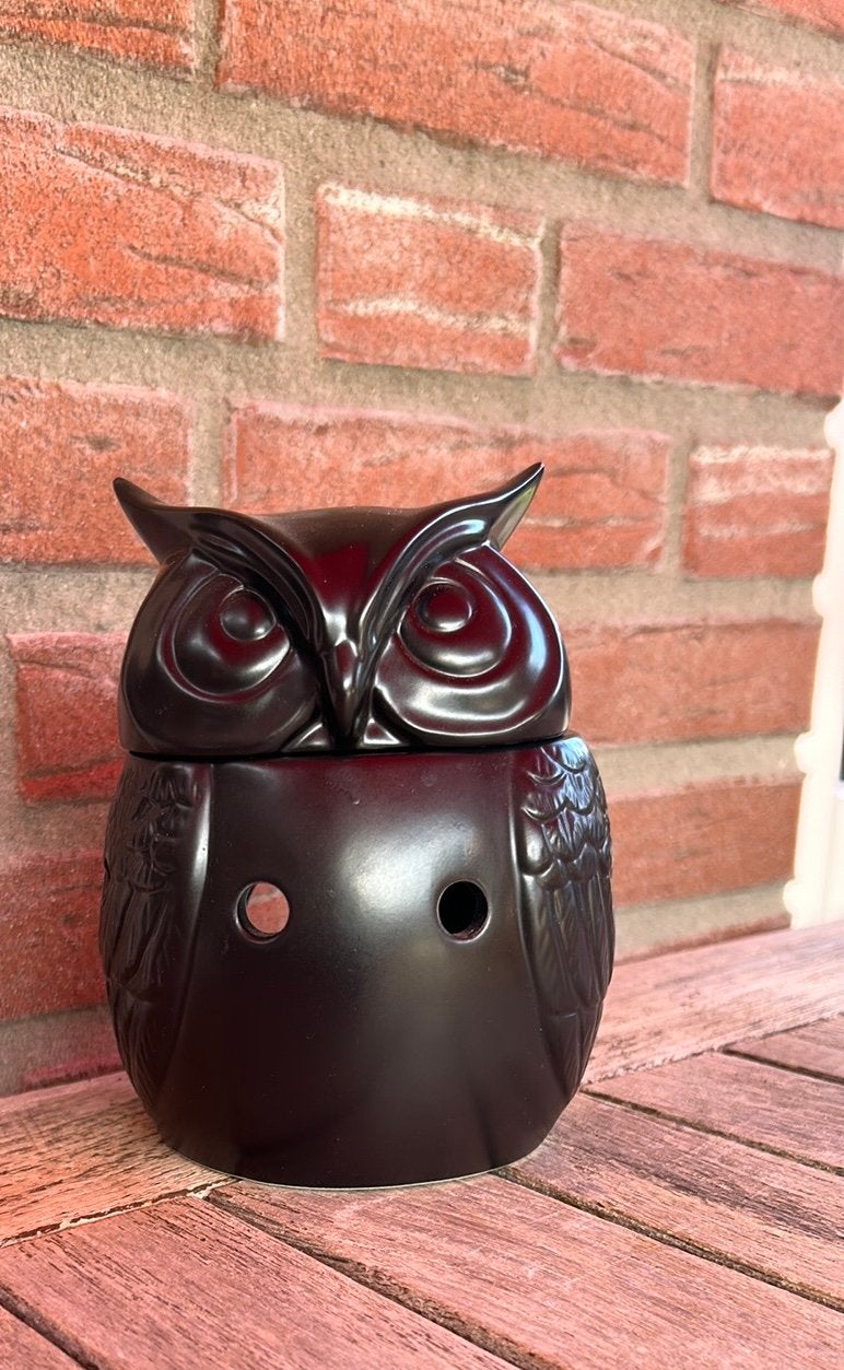 Scentchips brander in de vorm van uil kleur zwart, Huis en Inrichting, Ophalen of Verzenden, Zo goed als nieuw, Zwart