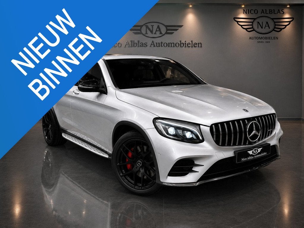 Mercedes-Benz GLC-klasse Coupé 250 4MATIC AMG Line, Auto's, Mercedes-Benz, Automaat, Gebruikt, 4 cilinders, Leder en Stof