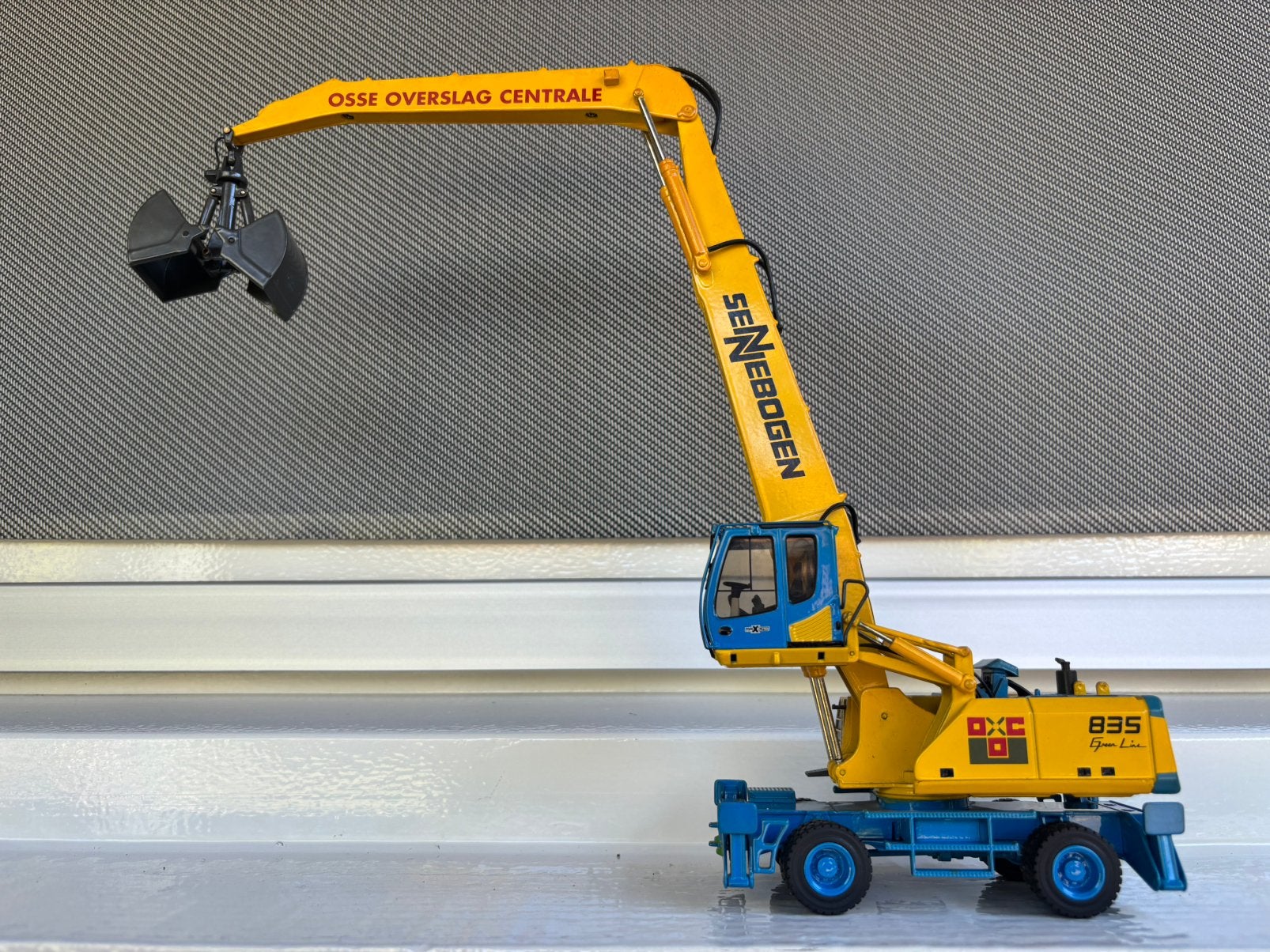 NZG Sennebogen 1:50/No Hitachi/, Ophalen of Verzenden, Zo goed als nieuw, Hijskraan, Tractor of Landbouw, NZG