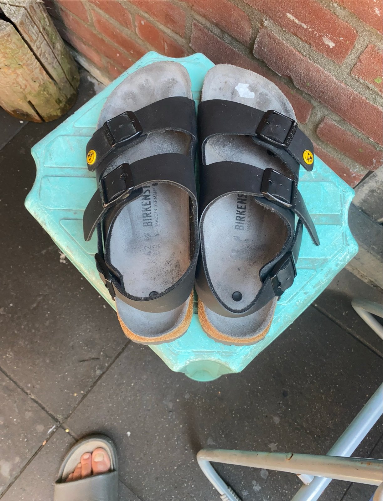 Birkenstock Milano ESD Sandalen Zwart Maat 42, Ophalen of Verzenden, Gedragen, Zwart, Sandalen