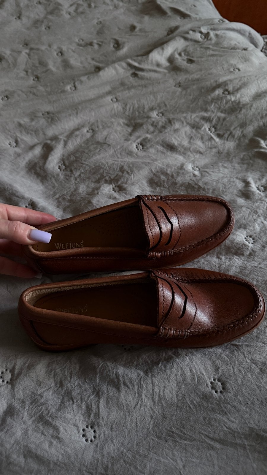 Weejuns bruine instappers - Zo goed als nieuw, Kleding | Dames, Schoenen, Ophalen of Verzenden, Zo goed als nieuw, Bruin, Instappers