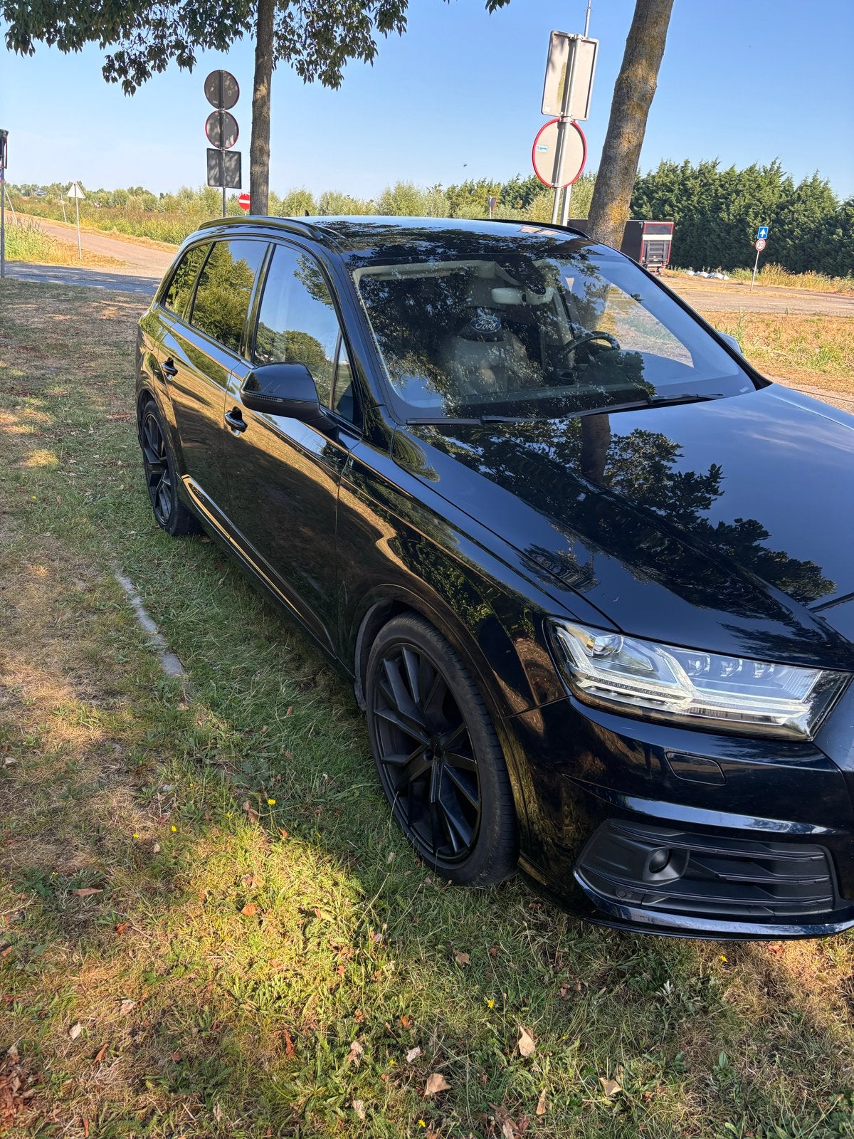 Audi Q7 3.0TFSI 245KW Quattro Tiptr8 2016 Blauw, 2005 kg, 2995 cc, Blauw, 7 stoelen