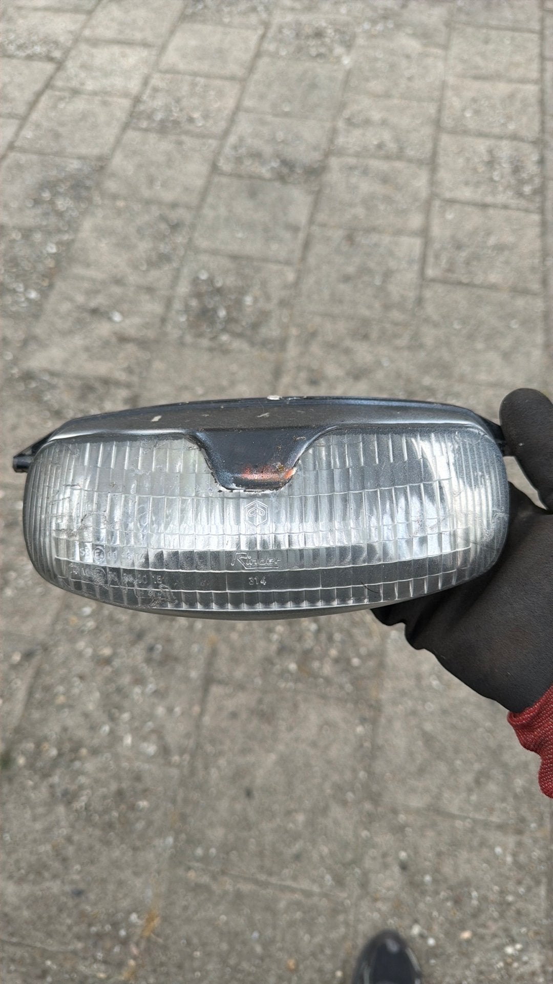 Type 3 koplamp met lamp - Piaggio zip Puch type 1 2 ssl, Ophalen of Verzenden, Zo goed als nieuw, Koplamp