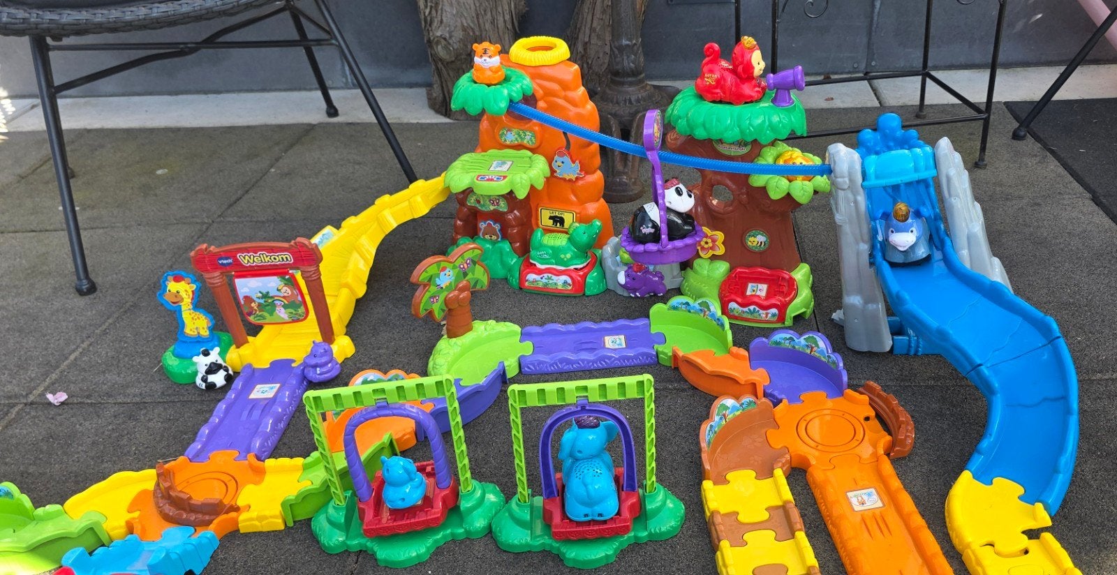 VTech Zoef Zoef Dierentuin met Avonturenjungle en Dieren, Ophalen of Verzenden, Gebruikt, 2 tot 4 jaar
