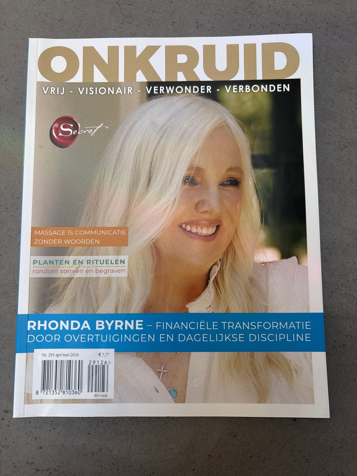 Onkruid Magazine Nr. 291 - Rhonda Byrne, Boeken, Ophalen of Verzenden, Gelezen, Lichaam en Geest