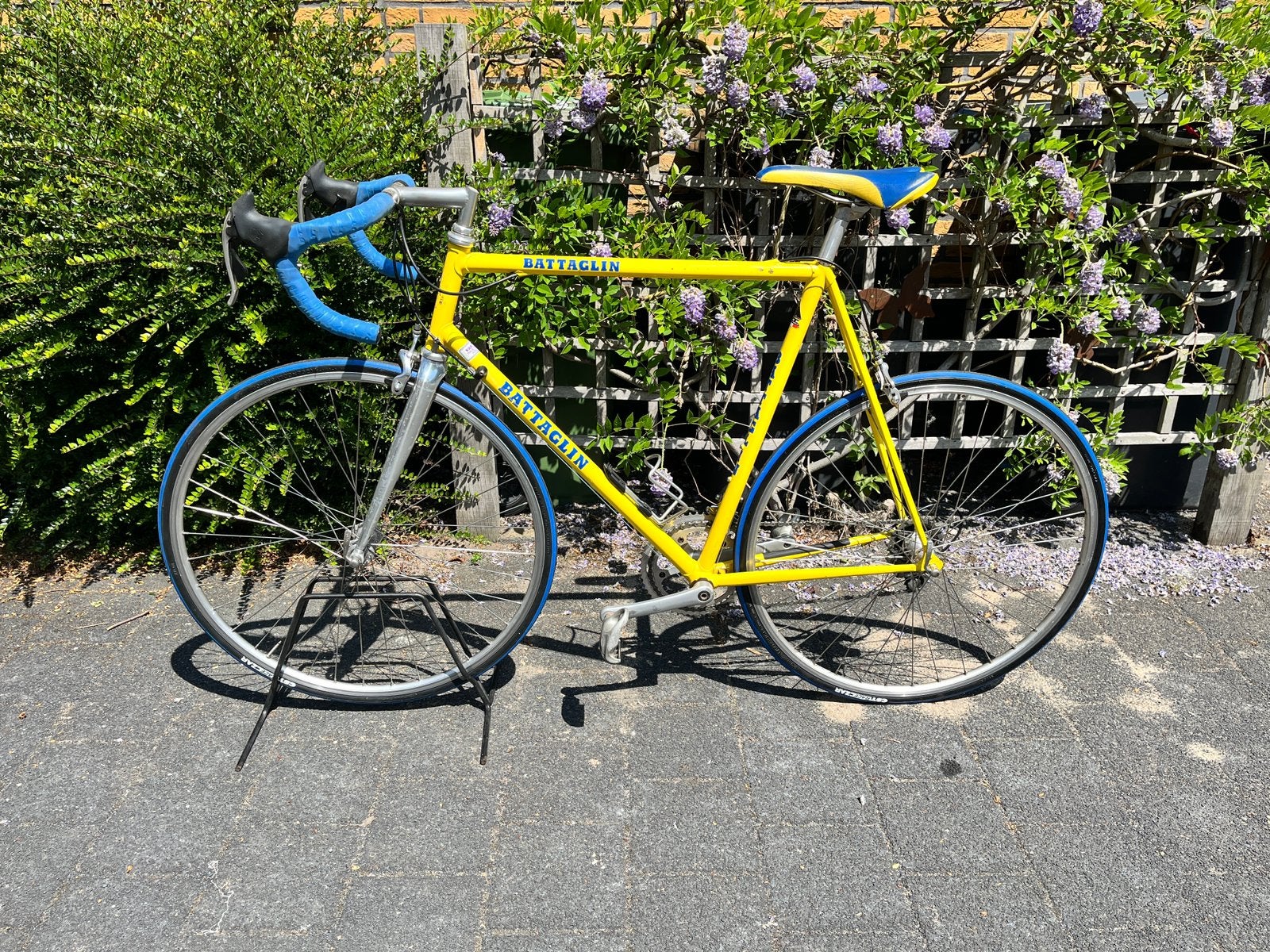 Retro racefiets Campagnolo afgemonteerd, Fietsen en Brommers, Fietsen | Racefietsen, Zo goed als nieuw, 57 tot 61 cm, Ophalen