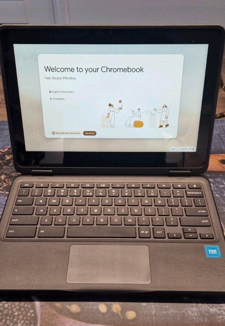DELL Chromebook - incl. hoes, Qwerty, Intel Pentium Silver N6000, 8 GB, 11 inch