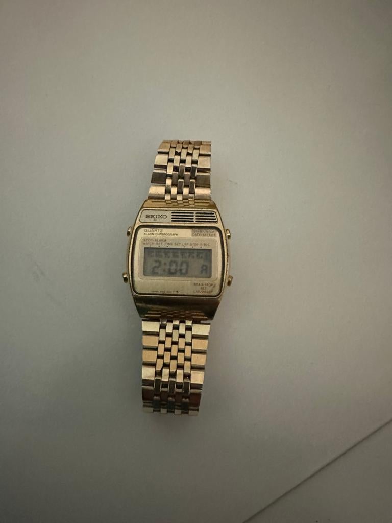 Seiko horloge, goudkleurig, 1e eigenaar, nieuwe batterij, Gebruikt, Polshorloge, Ophalen of Verzenden, Overige materialen