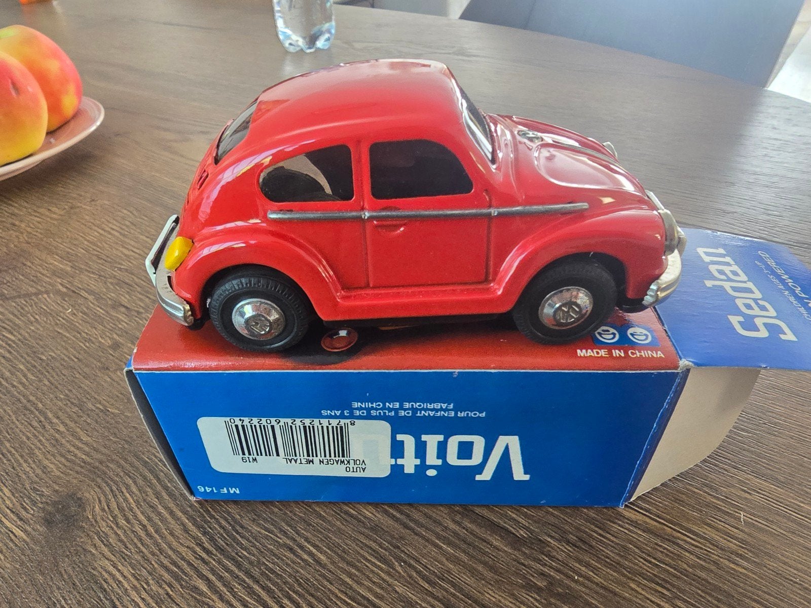 Rode Volkswagen Kever Speelgoedauto - Metaal, Ophalen of Verzenden, Nieuw