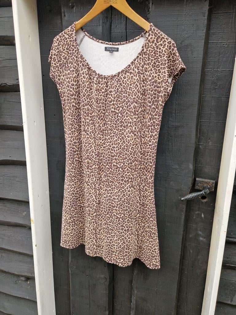 JURKJE 🥰 MAAT L KING LOUIE 🥰 PANTERPRINT LEOPARD, Bruin, Maat 42/44 (L), Ophalen of Verzenden, Zo goed als nieuw