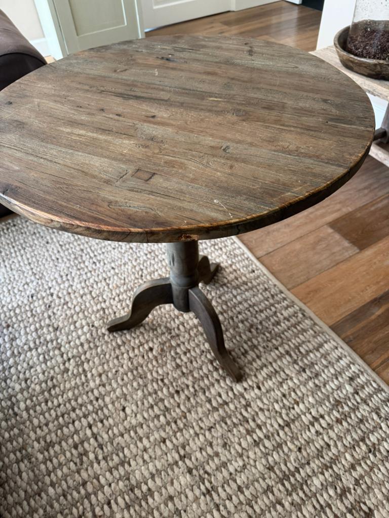 Aura peperkorn wijntafel 70, Ophalen of Verzenden, Rond, 60 cm of meer