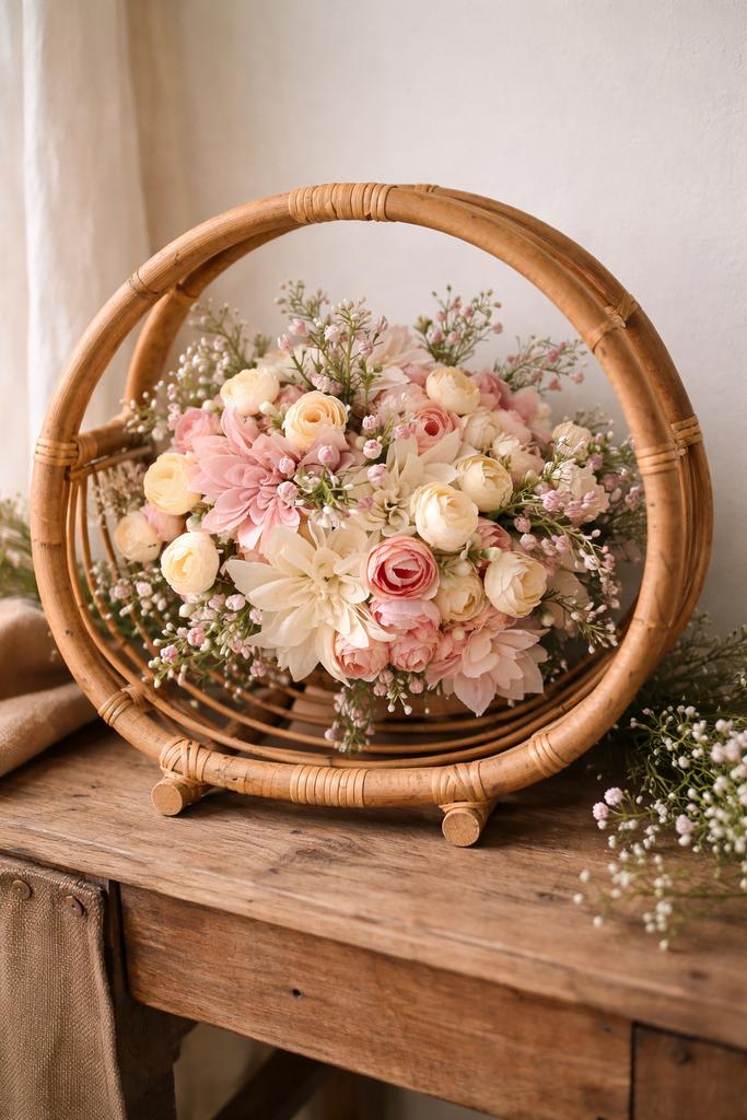 Kunstbloemen boeket, Binnen, Gebruikt, Textiel, Ophalen of Verzenden