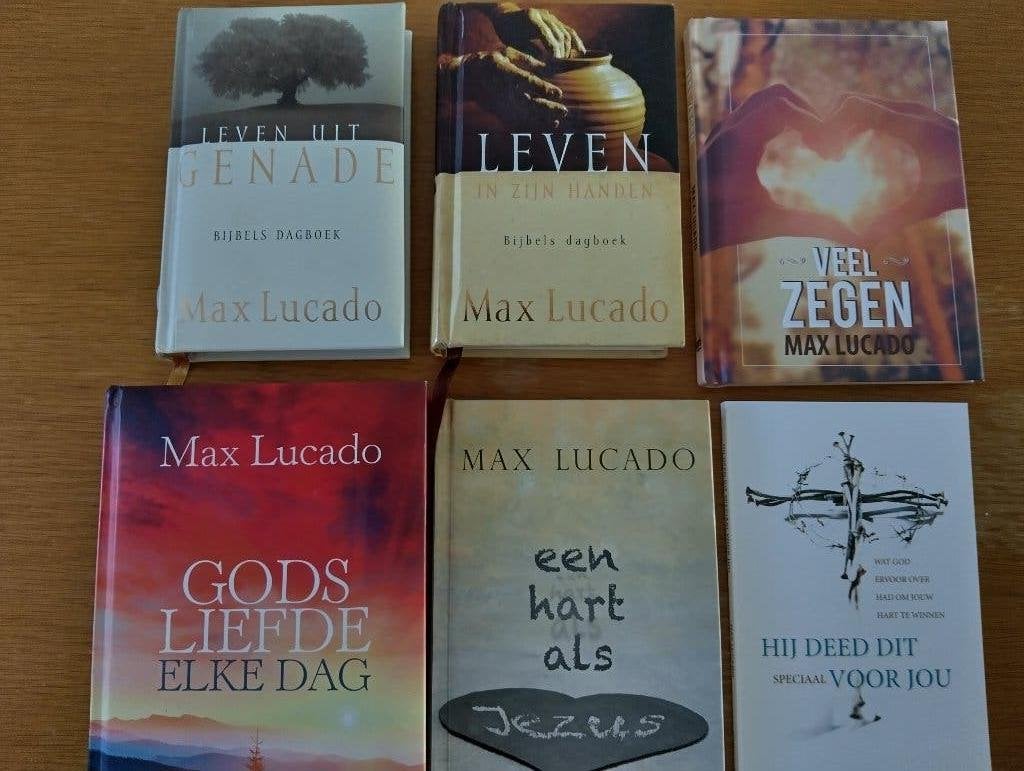 Nr. 149 Max Lucado, 6 verschillende titels, zie omschrijving, Ophalen of Verzenden, Gelezen, Lucado, Max, Christendom | Protestants