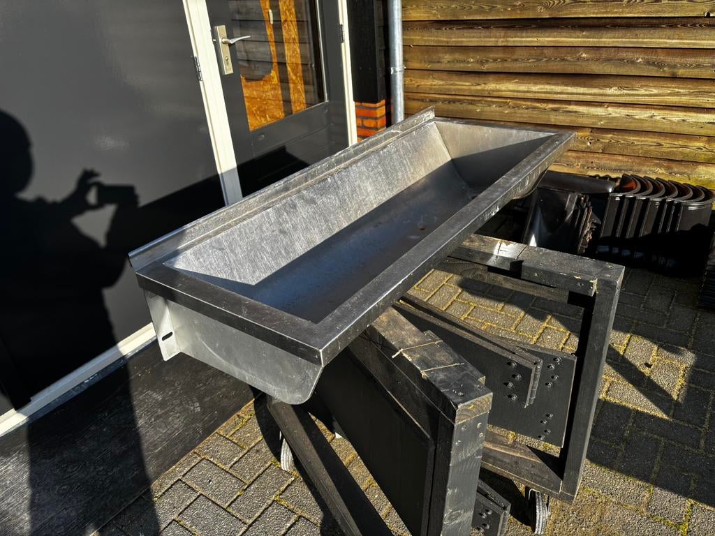 Franke wastrog rvs / wasbak / urinior / mancave, Doe-het-zelf en Verbouw, Ophalen, Zo goed als nieuw, Rvs, Wastafel